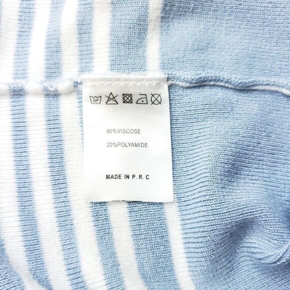 Brandy Melville blue white striped knit halter top - Picture 8 of 8